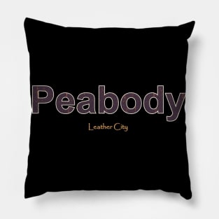 Peabody Grunge Text Pillow