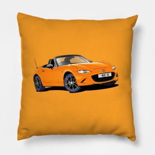 Mazda MX-5 in orange Pillow