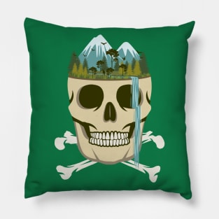 Skull Waterfall Pillow