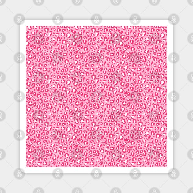 Monochromatic Pink Leopard Print Magnet by bumblefuzzies