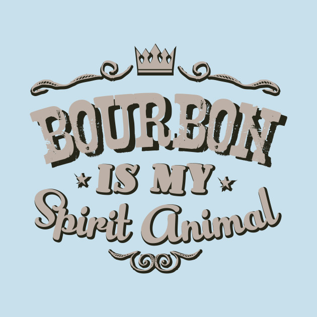 Disover Vintage Bourbon is my Spirit Animal Gift Idea Men Women - Bourbon Is My Spirit Animal - T-Shirt