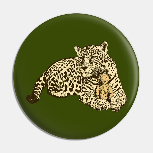 Jaguar Snuggles Pin by CritterLove