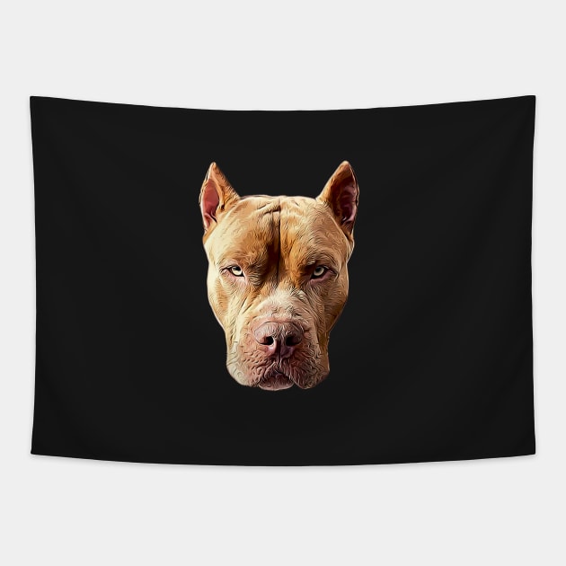 American Bully Pitbull Dog Tapestry by ElegantCat