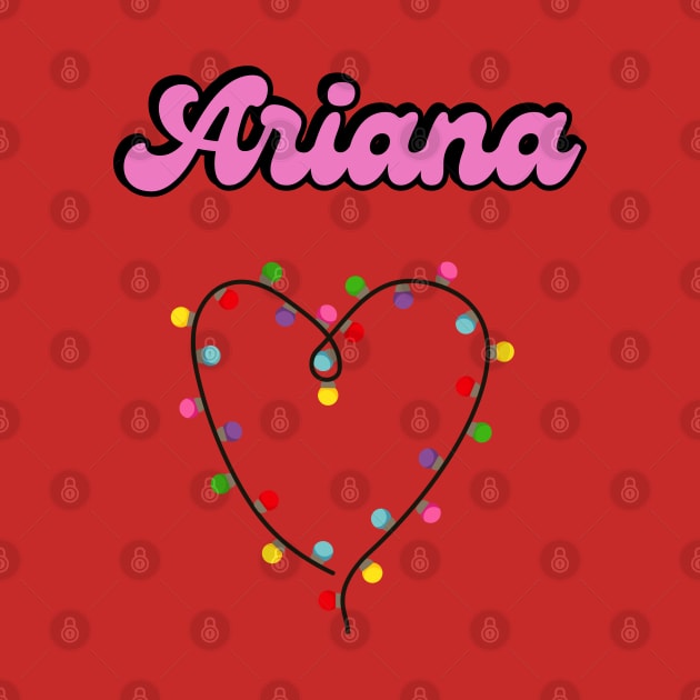 Ariana Custom Request Personalized - Christmas Lights by Pop Cult Store