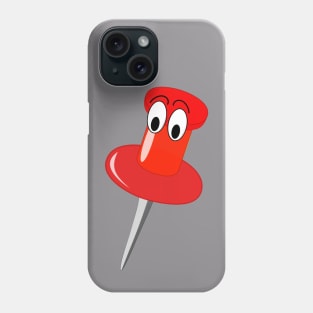 Pushy the Pushpin - little pushy Phone Case