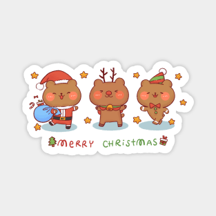 Beary Christmas! Magnet