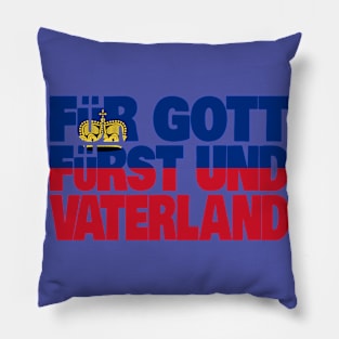 Liechtenstein Motto Flag Pillow