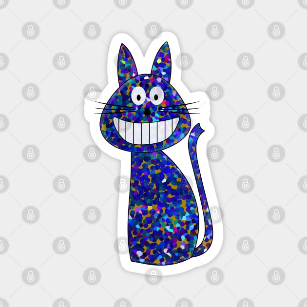 Smiling Cat Magnet by Mad&Happy