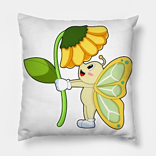 Butterfly Flower Pillow