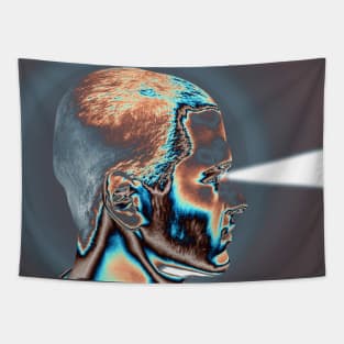 Laser beams from eyes Tapestry