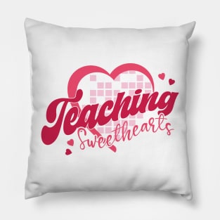 Retro Teacher Valentine Shirt, Teaching Sweethearts Pillow