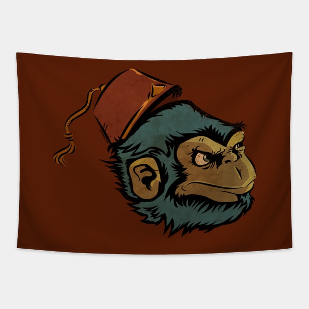 Mr. Chimp Tapestry by zerostreet