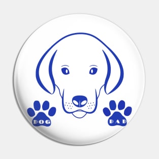 DOG Dad Gifts Blue Pin