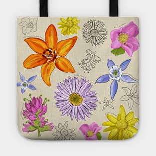 Wildflower Pattern Tote