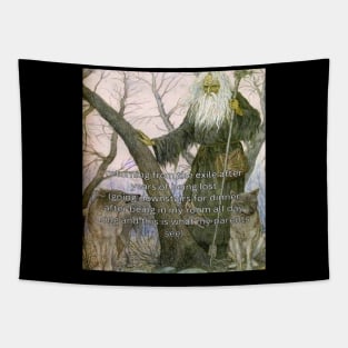 meme wizard post art funny magic quote Tapestry