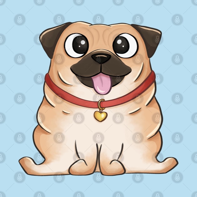 Cute Pug by Meowrye