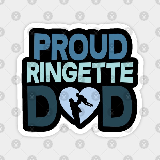 Proud Ringette Dad Magnet by DacDibac