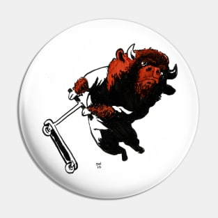 Buffalo Scooter Pin