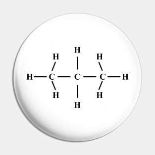 Propane C3H8 gas molecule Pin