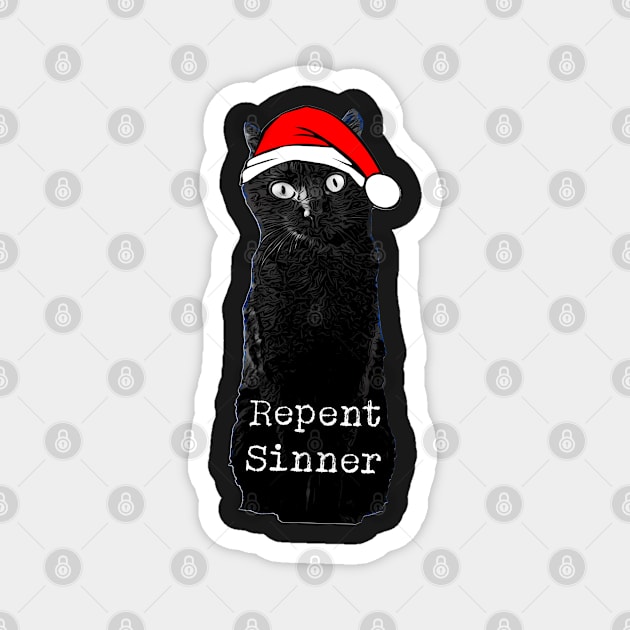 Repent Sinner Magnet by Custom Autos