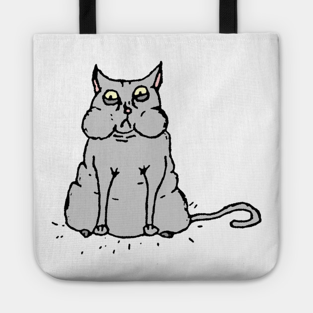 Fat Cat Cat Tote Bag Teepublic Uk