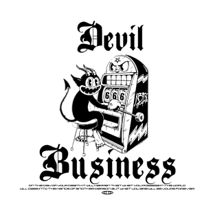DEVIL BUSINESS WHITE T-Shirt