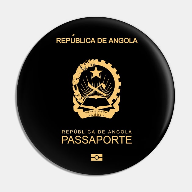 Angola passport Pin by Travellers