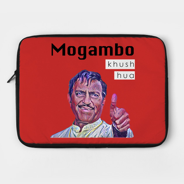 Mogambo Khush Hua Bollywood Laptop Case Teepublic This character was played by late. mogambo khush hua by jotted designs
