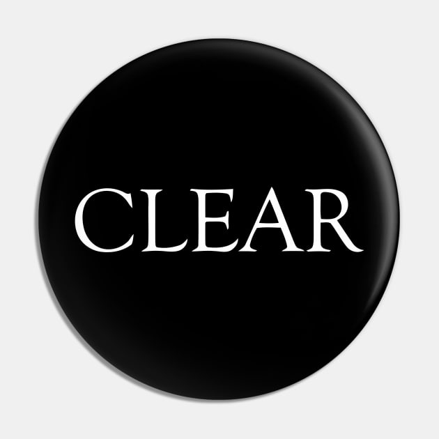 CLEAR Pin by mabelas