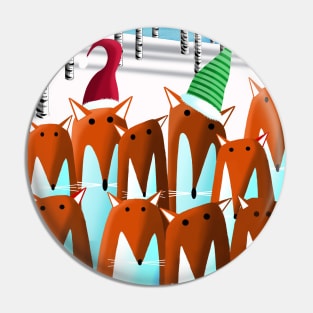 A Foxy Christmas Pin