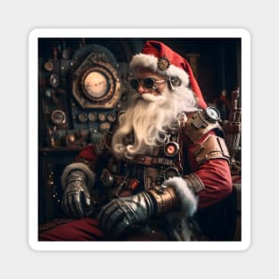 Merry Christmas Santa Claus steampunk Magnet