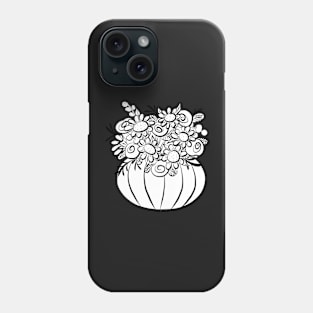 Color Me | A Vase of Flowers You Color | Cherie's Art Original (c)2021 Phone Case