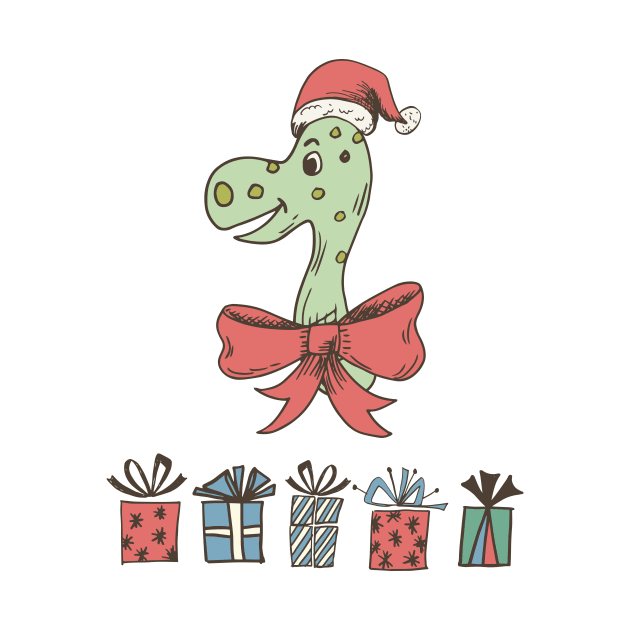 Dinosaur Santa. by SWON Design