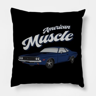 American Muscle Car 60s 70s Vintage Pillow