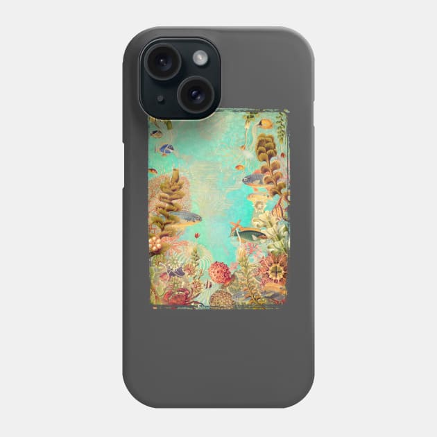 Tropical Caribbean Blue Collage Phone Case by 3vaN