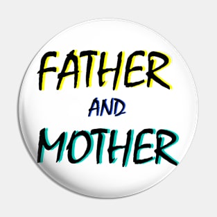 father and mother art design Pin