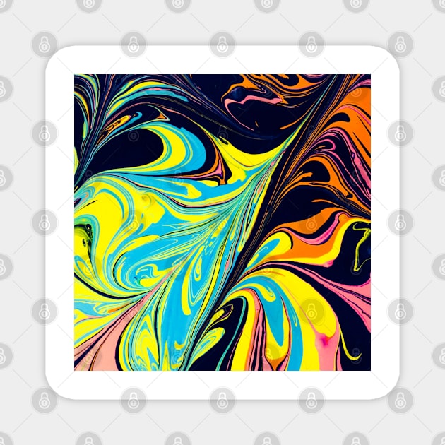 Paint Swirls Magnet by TheSkullArmy