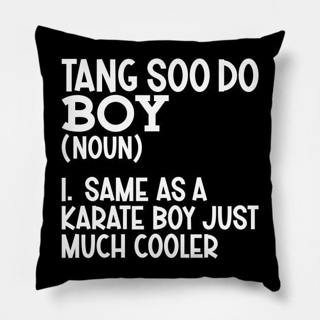 Tang Soo Do Boy Pillow by Modern Medieval Design