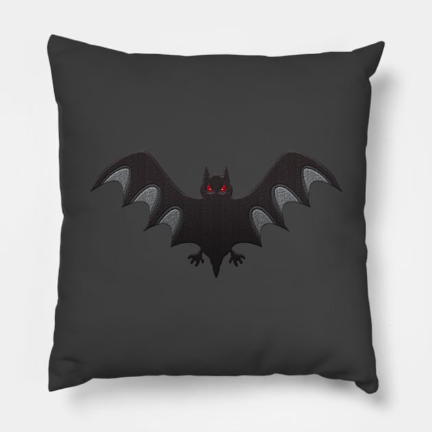 Cute Bat Pillow by aaallsmiles