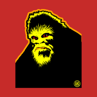 Mad Bigfoot Angry Sasquatch Retro Vintage Bust Cartoon Art T-Shirt