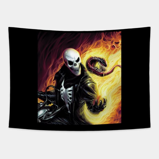 Ghost Rider Symbiote Tapestry by Scorpio Marketing 