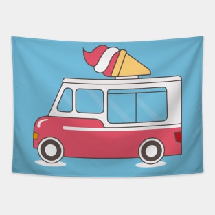 Ice Cream Van Tapestry