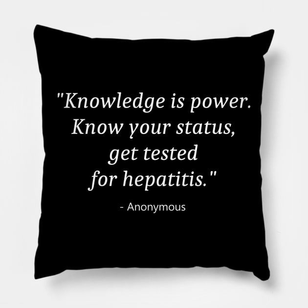 Hepatitis Day Pillow by Fandie