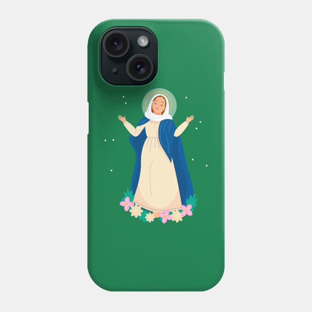 Virgin Mary Phone Case by Mako Design 