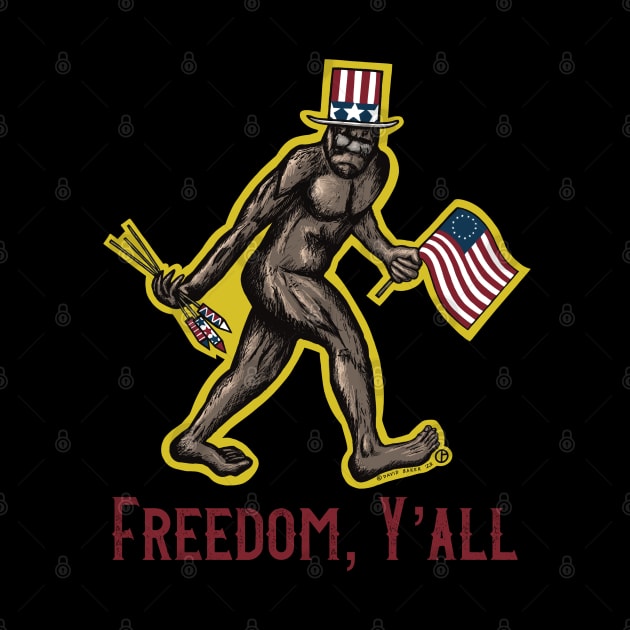 Freedom, Y’all Bigfoot by Art from the Blue Room