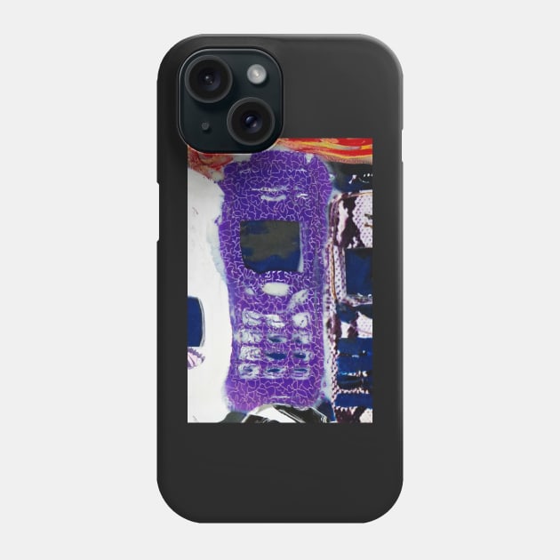 Recycled Mobile Phone cases - PURPLE Phone Case by synchroelectric