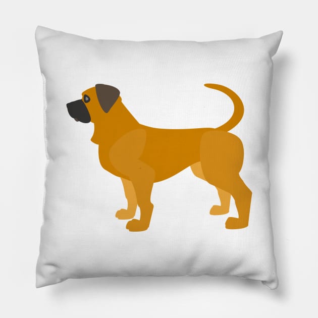 English Mastiff Pillow by kawaii_shop