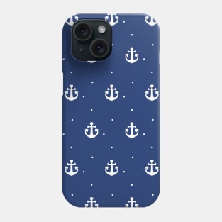 Anchor Pattern Dark Blue Phone Case