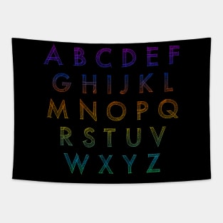 subtle Alphabet Tapestry