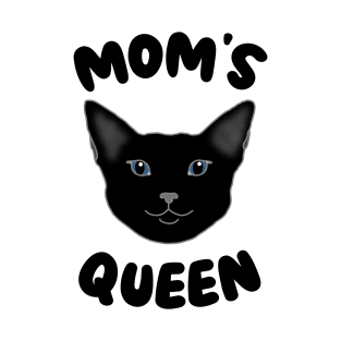 Mom's Queen Black T-Shirt